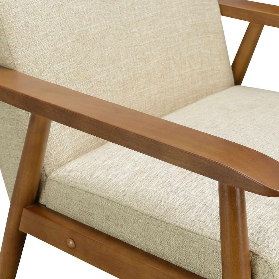 jennings light brown accent chair   