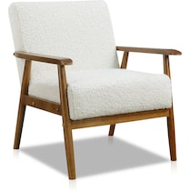 jennings white accent chair   