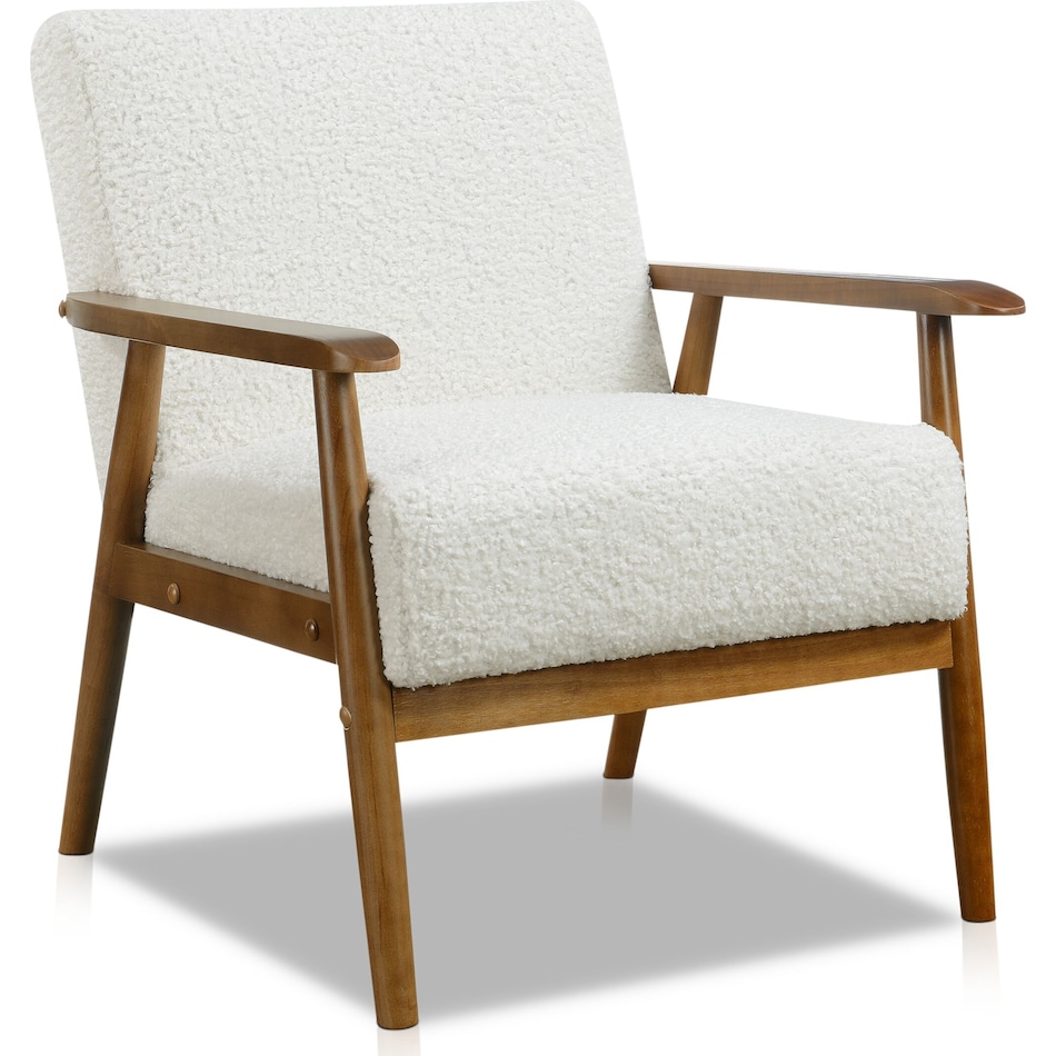 jennings white accent chair   
