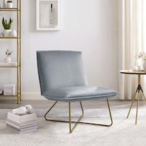 jeno gray accent chair   