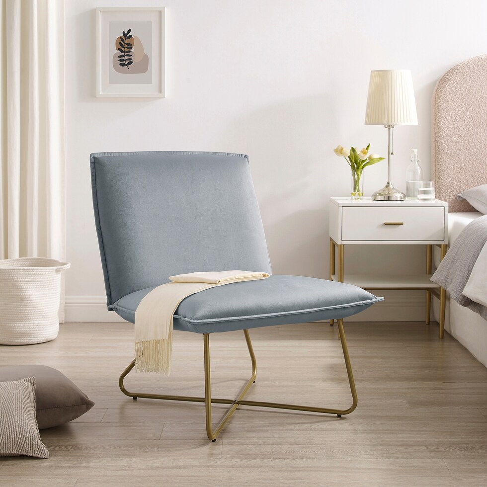 jeno gray accent chair   