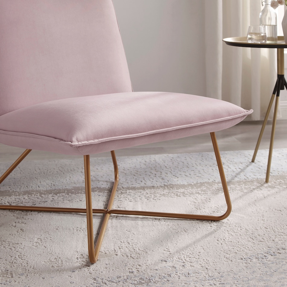 jeno pink accent chair   