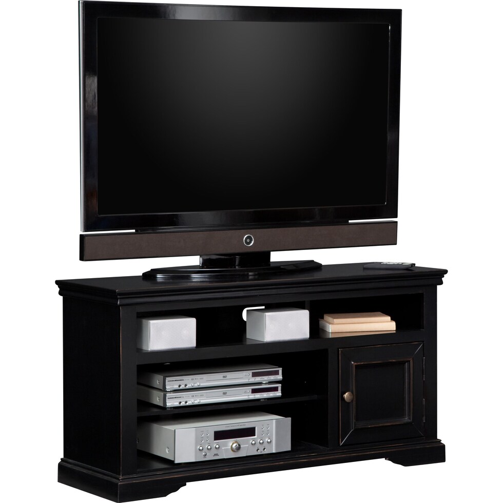 jenson black tv stand   