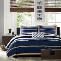 jerome blue king bedding set   
