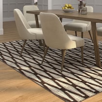 jessa dark brown area rug  x    