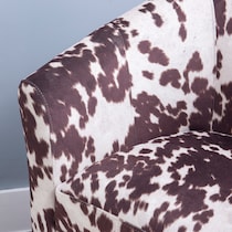 jethro cow print accent chair   