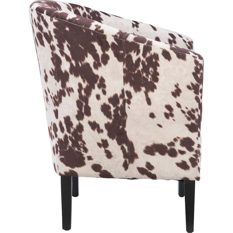 jethro cow print accent chair   