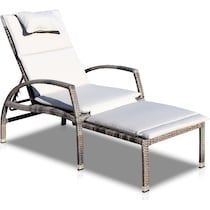 jetty light brown outdoor chaise   