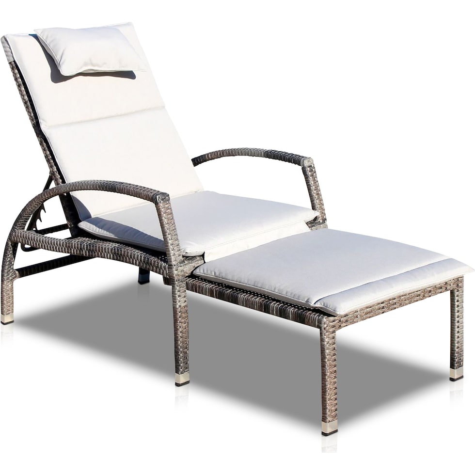 jetty light brown outdoor chaise   