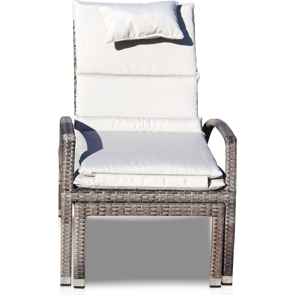 jetty light brown outdoor chaise   