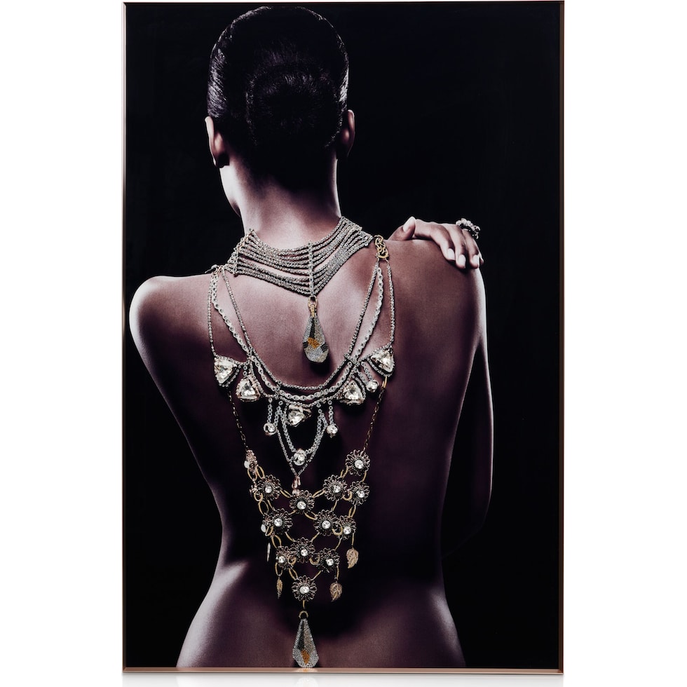 jewels black wall art   