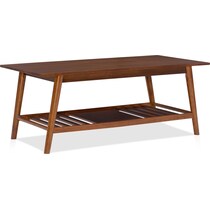 jillian dark brown coffee table   