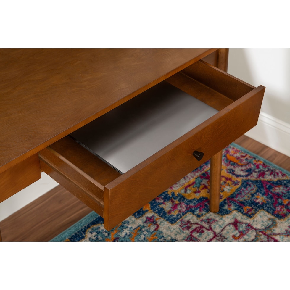 jillian dark brown desk   