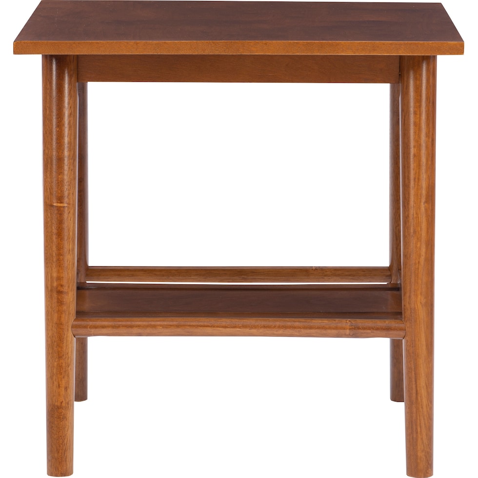 jillian dark brown end table   