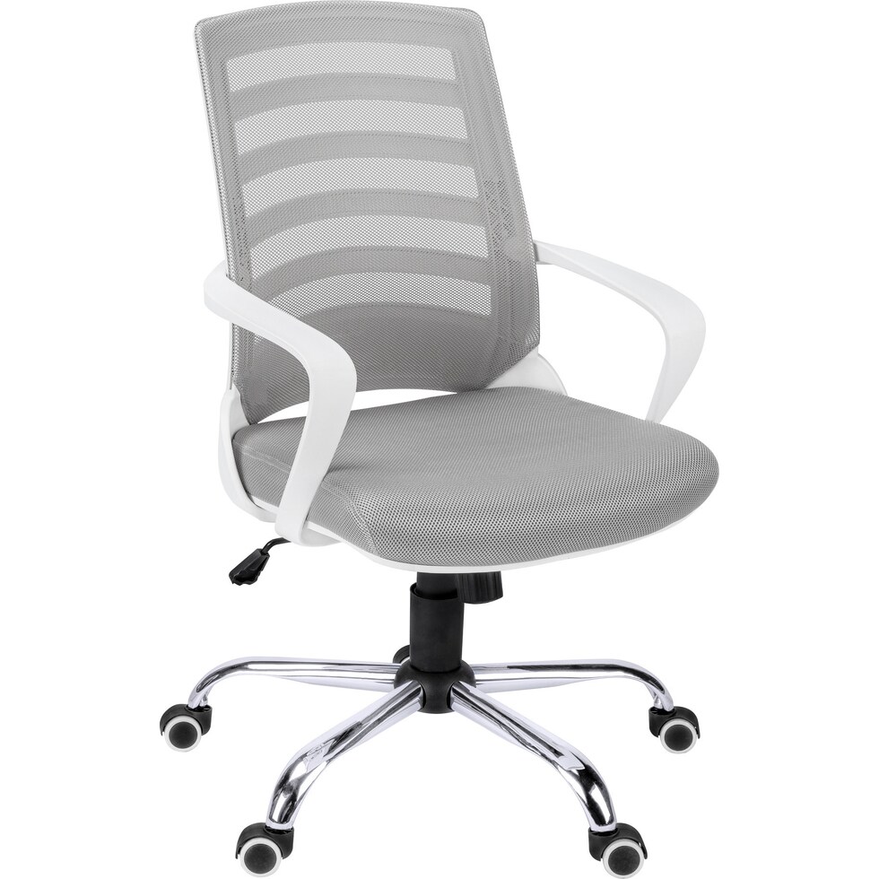 jim white gray desk chair   