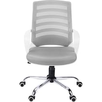 jim white gray desk chair   