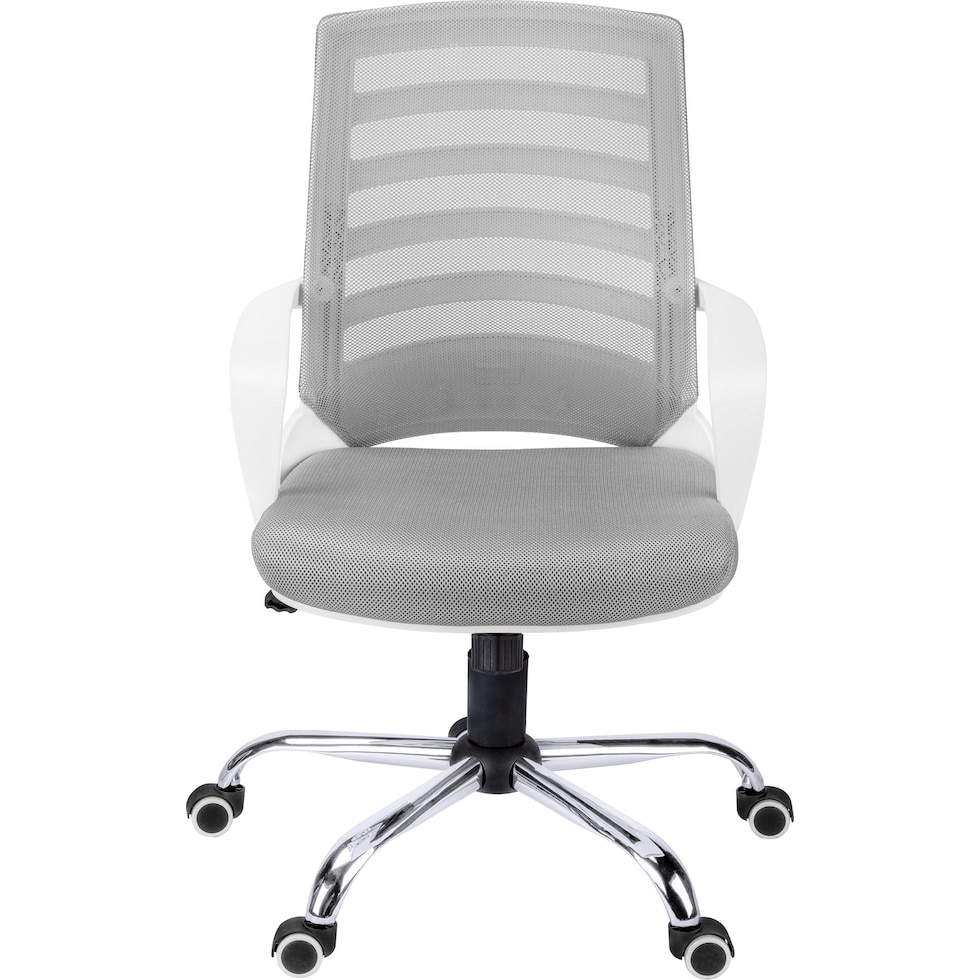 jim white gray desk chair   