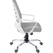 jim white gray desk chair   
