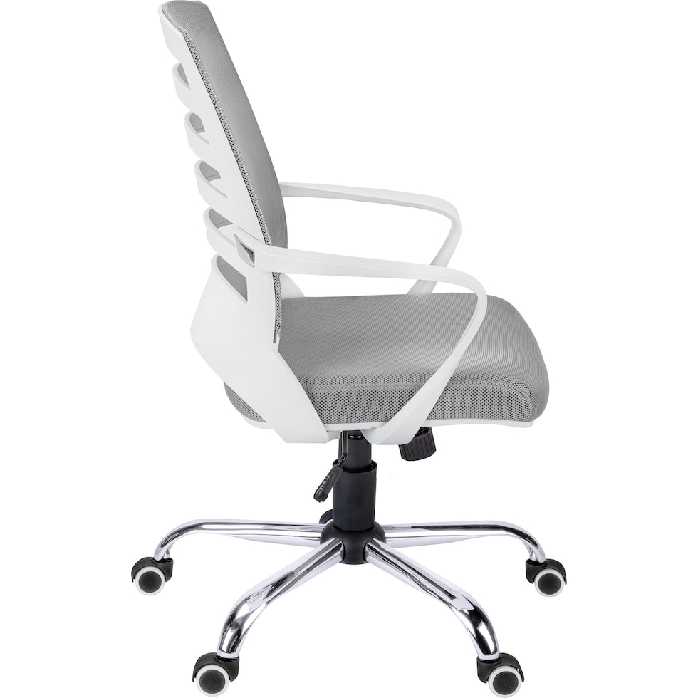 jim white gray desk chair   