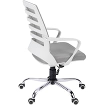 jim white gray desk chair   