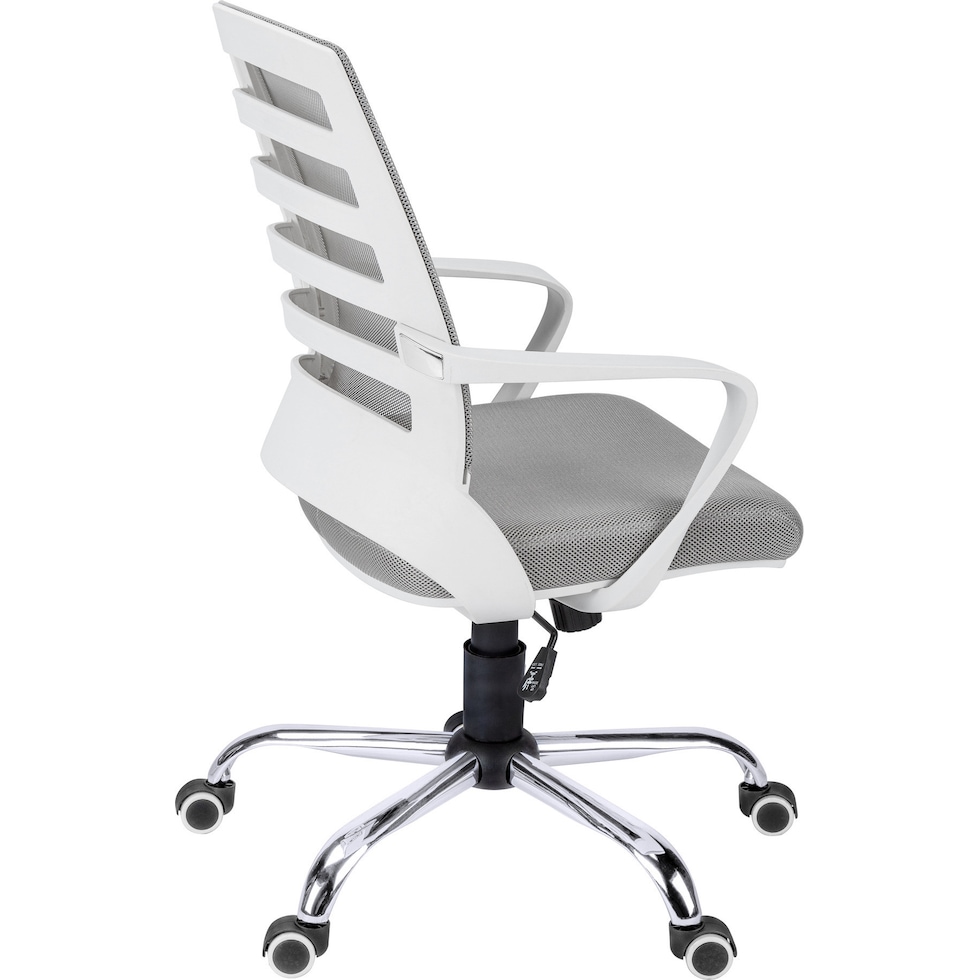 jim white gray desk chair   