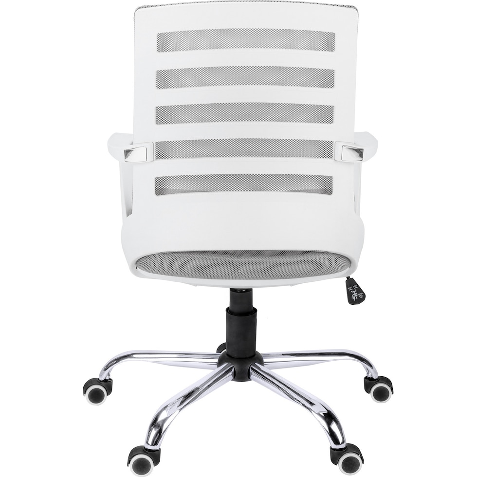 jim white gray desk chair   