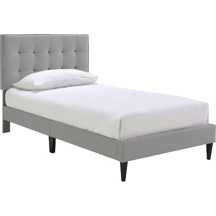 Joanna Upholstered Platform Full Bed - Gray