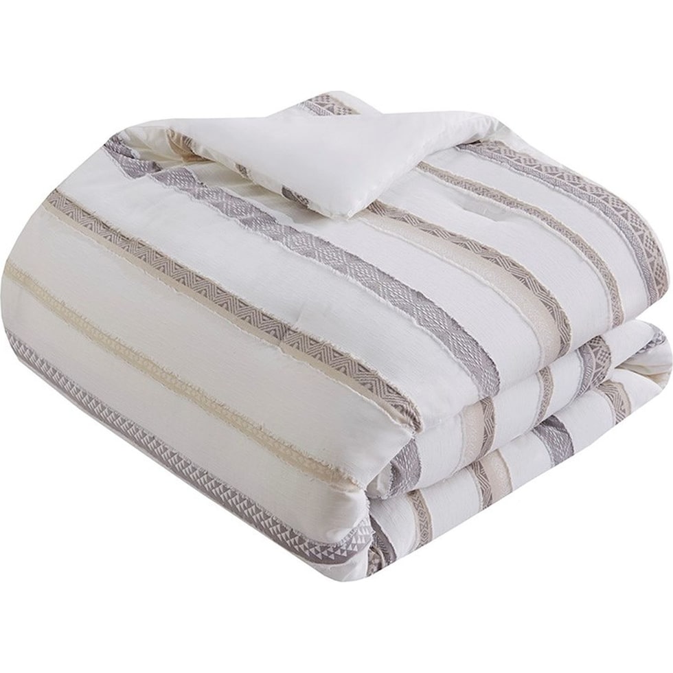 joanna neutral full queen bedding set   
