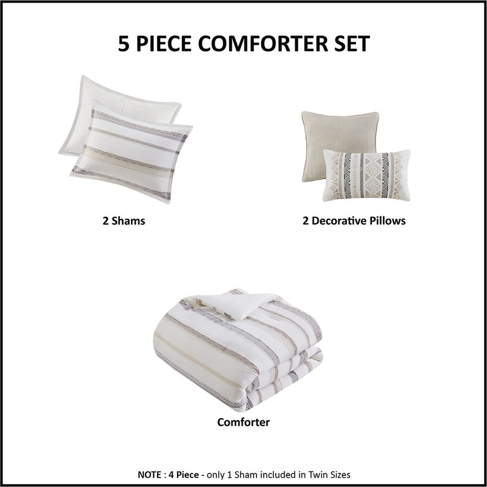 joanna neutral full queen bedding set   