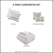 joanna neutral king california king bedding set   