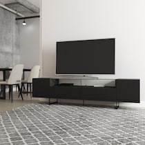 joaquin black tv stand   