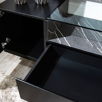 joaquin black tv stand   