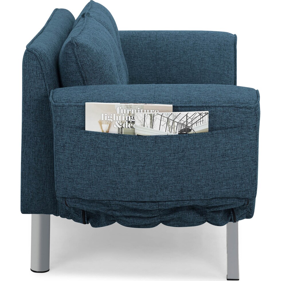 joci blue futon   