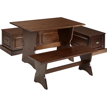 Joelle Dining Table, Banquette and Bench