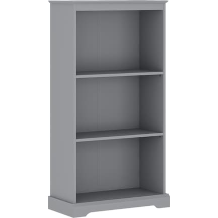Joelle 3 Shelf Bookcase -  Gray