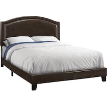 joellen dark brown queen bed   