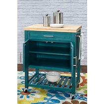 jolene blue kitchen cart   