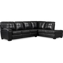 jones black  pc sectional   
