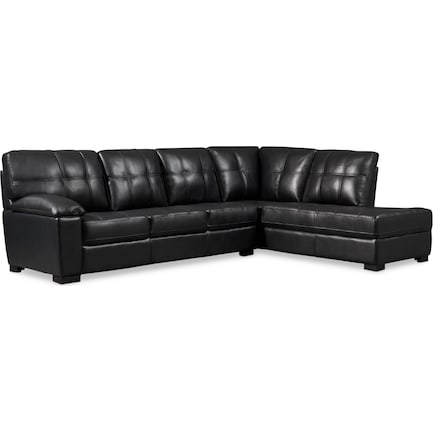 Jones 2 Piece Sectional American, 2 Piece Leather Sectional Sofa