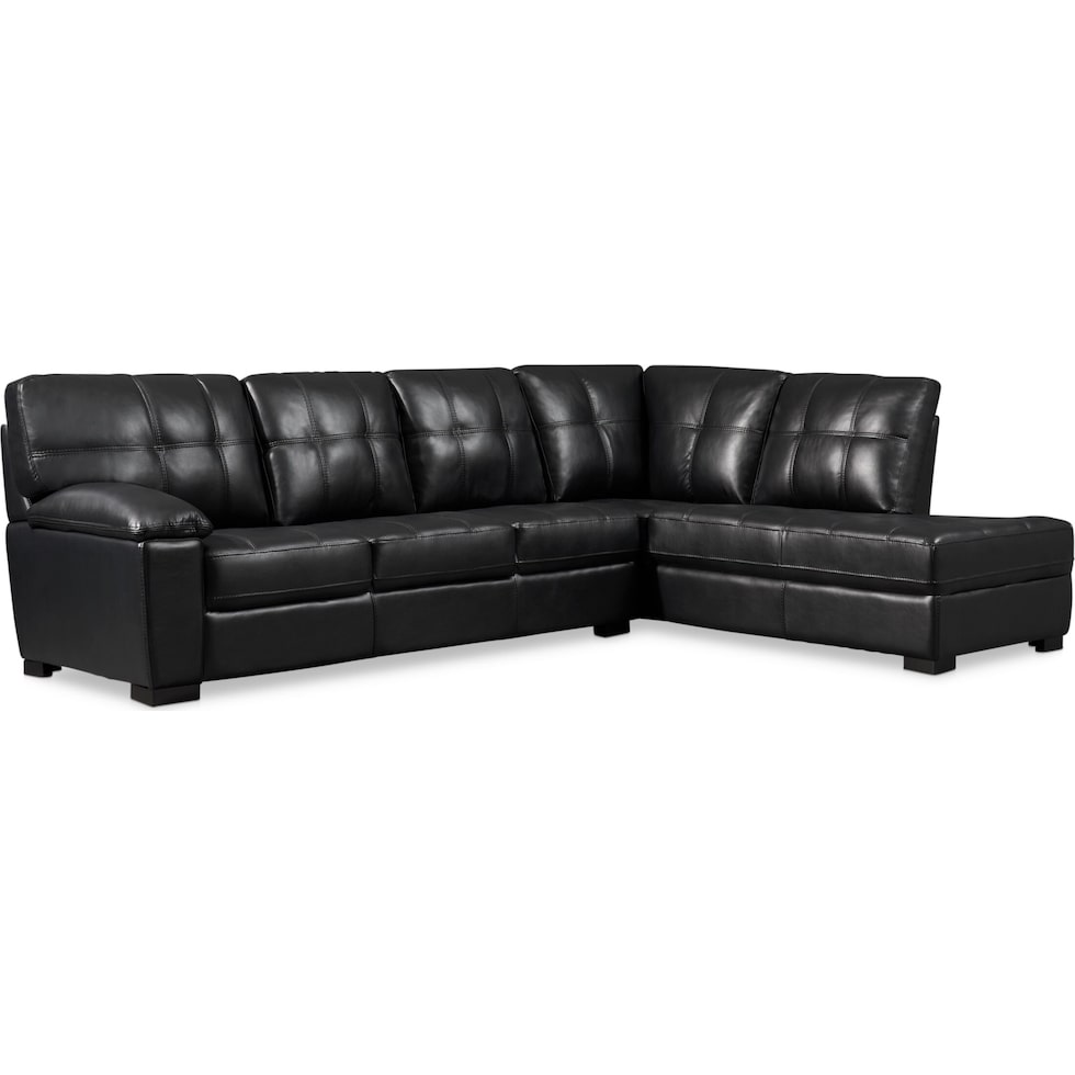 jones black  pc sectional   