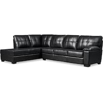 jones black  pc sectional   