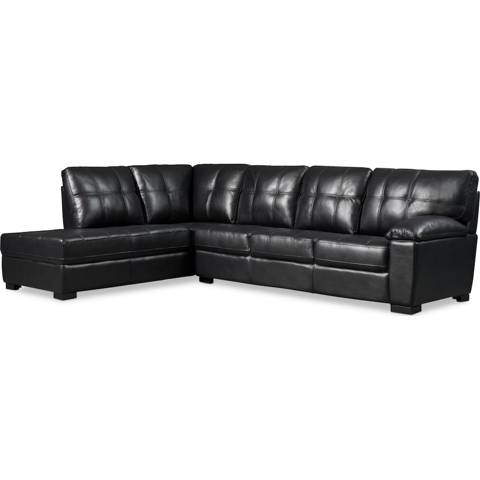 jones black  pc sectional   