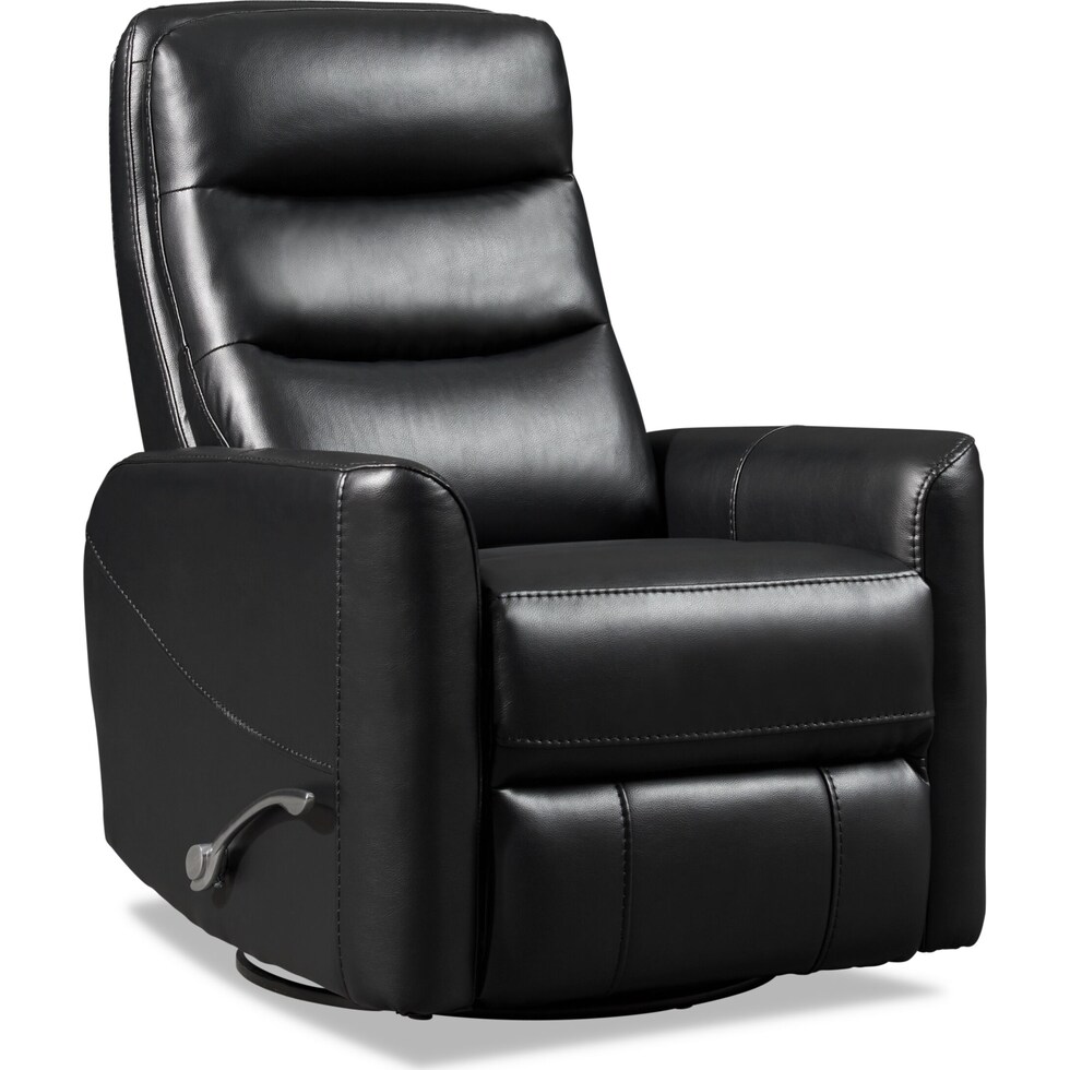jones black manual recliner   