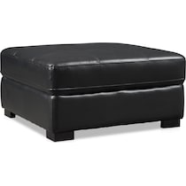 jones black ottoman   