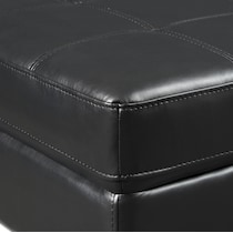 jones black ottoman   