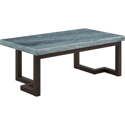 Joni Marble Rectangular Coffee Table - Gray