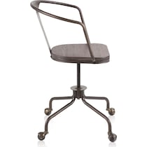 jordan antique brown office chair   