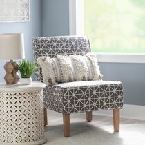 josephine gray accent chair   