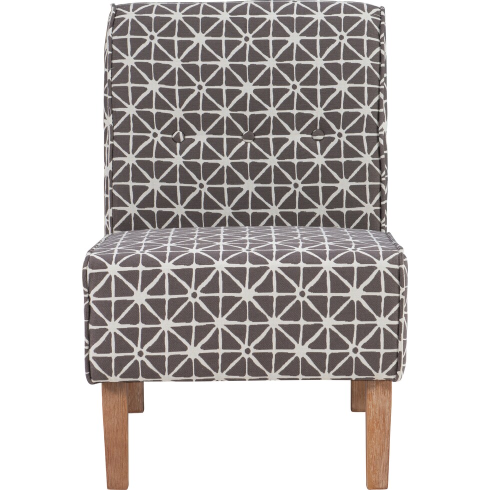 josephine gray accent chair   