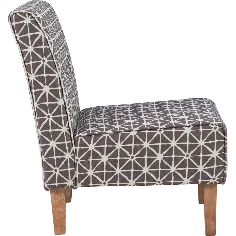 josephine gray accent chair   